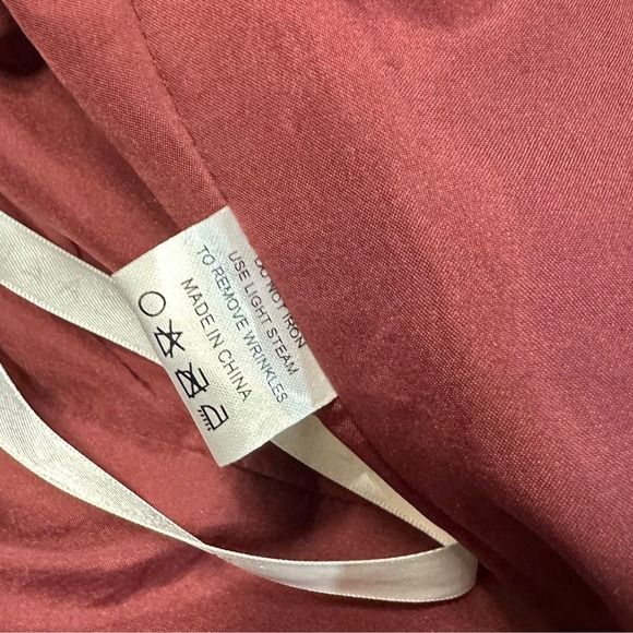 AZAZIE PAMELA Mulberry A-Line V-Neck Pleated Chiffon‎ Dress - Picture 7 of 16